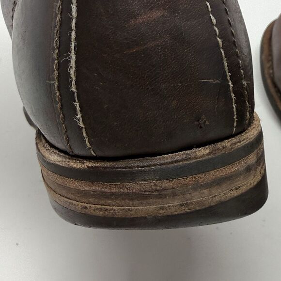 Wolverine 1000 Mile Original Moc Toe Boots Mens 10 D Brown Leather Biker USA main image 14